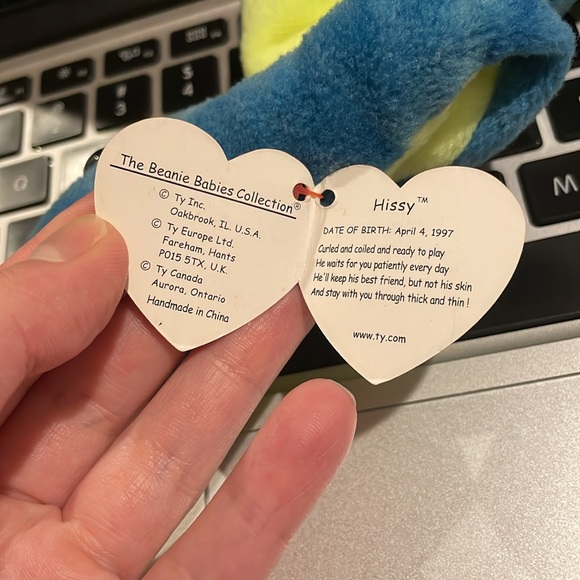 RETIRED Hissy beanie baby - Picture 3 of 6
